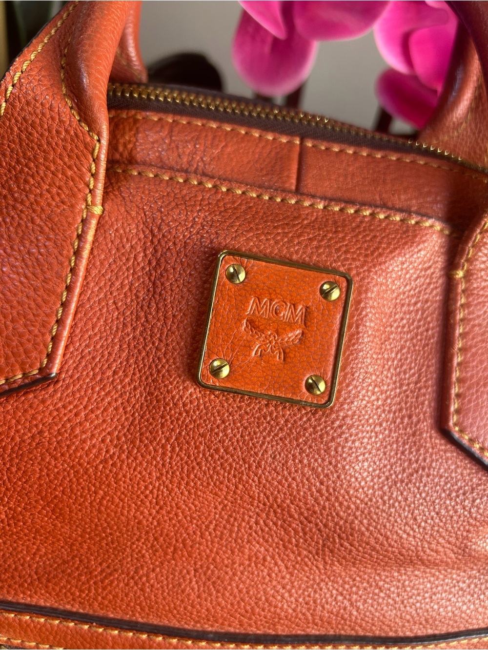 MCM Orange shoulder/ crossbody leather - Picture 3 of 14
